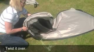 OLPRO Pop Up Toilet Tent Packing Guide [upl. by Elbart733]