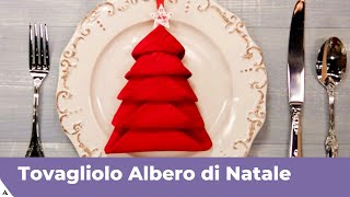 TOVAGLIOLO ALBERO DI NATALE  Tutorial passo passo [upl. by Nybor]