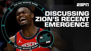 Pat says Zion Williamson is in his PERFECT FORM  Pat McAfee Show [upl. by Siver]