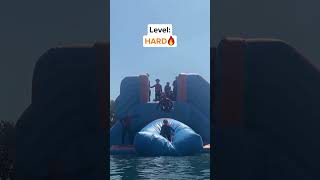 More AIRBAG LAUNCH but they get progressively higher 🔼 PART 2 waterpark stevenage funny fail [upl. by East]