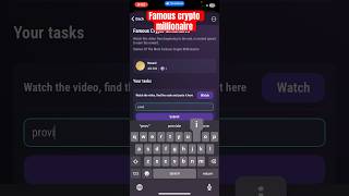 Famous crypto millionaire tapswap video code  30 august  How to famous crypto millionaire code [upl. by Lednik]