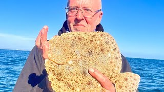 FISHING TURBOT BANKS OF EASTBOURNE Uk boat fishing manic fishing [upl. by Genna536]