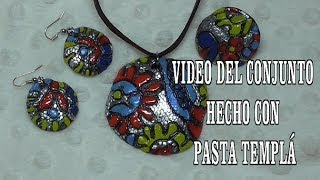 DIY COLGANTE CERÁMICO HECHO CON PASTA TEMPLÁ [upl. by Nirraj]