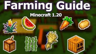 NEW 120 Minecraft Farming Guide  How to Grow Crops in minecraft for Beginners [upl. by Greenebaum]