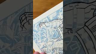 Inking Uatu the Watcher by Jack Kirby inktober kirby art comics cosmic inking watcher [upl. by Pokorny262]