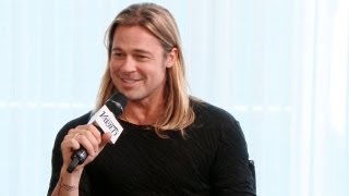 Brad Pitt Talks World War Z 2 Movie  TIFF 2013 [upl. by Nonnahc]