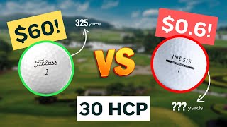 Are EXPENSIVE Golf Balls Worth it for High Handicappers [upl. by Leonerd]