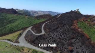 Aerial video showing fire damage on the Christchurch Port Hills edited version [upl. by Nehcterg140]