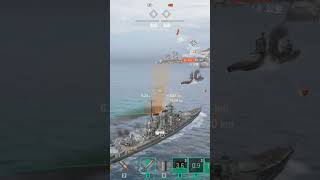 World of Warships  Schlieffen vs StVincent worldofwarships gameplay [upl. by Yneffit630]