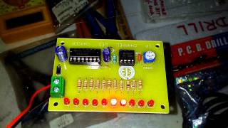 10 Channel LED Chaser Kit using 555 and CD4017 [upl. by Brod]