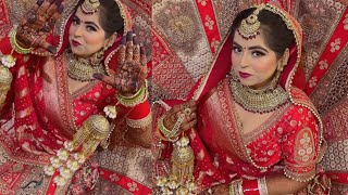 Long lasting HD bridal makeup for ￼summer step by step hairstyles makeupartist viralvideo 🙏🏻 [upl. by Aseram707]