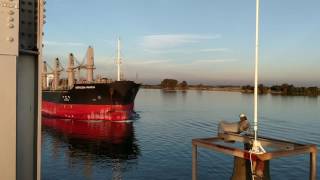 Rio Vista Bridge Opening For The African Raven [upl. by Latnahc]