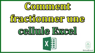 Comment fractionner une cellule excel [upl. by Artep]