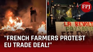 quotFrench Farmers Rise Up Manure Blockades And Protests Rock Eu Trade Deal [upl. by Culliton]