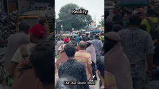 Expectations amp reality IAF air show 2024🔥 minivlog airshow iaf trendingreels militaryjets [upl. by Llemar]