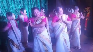 Thiruvathira dance 1  major Ottasekharamangalam shiva Temple  Omkaram Group [upl. by Eanrahs]