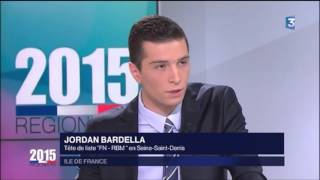 Jordan Bardella  Débat dentredeuxtours  Régionales 2015 [upl. by Amluz]