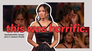 the worst ending in bachelorette history bachelorette recap jenn’s season finale 2024 [upl. by Aenel495]