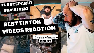 Drummer Reacts To EL ESTEPARIO SIBERIANO  BEST TIKTOK VIDEOS  COLLAGE [upl. by Einatirb47]