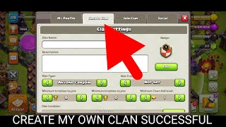 How to create Clan in Clash of clans successful [upl. by Alikahs452]