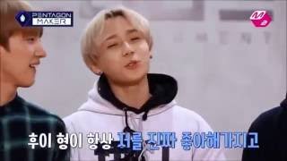 PENTAGON Funny Clip 13 EDawn knows that Hui loves him [upl. by Dib]