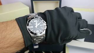 Longines HydroConquest 41mm Black Dial Ref L37404566 [upl. by Elttil770]