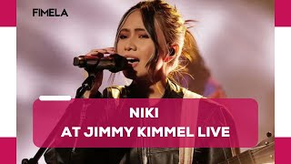 Niki Jadi Penyanyi Indonesia Pertama yang tampil di Jimmy Kimmel Live [upl. by Myrah]