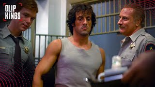 Jail Scene Confrontation FULL SCENE  Rambo First Blood [upl. by Htebzile]