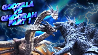 GODZILLA vs KING GHIDORAH EPIC STOP MOTION FIGHT [upl. by Analim]