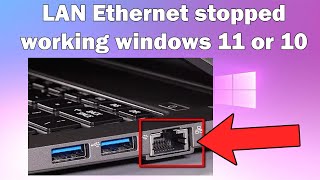 How to Fix LAN Ethernet Not Working on Windows 1011 [upl. by Silohcin137]