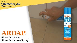 Silberfische bekämpfen mit dem SilberfischSpray von ARDAP [upl. by Formica]