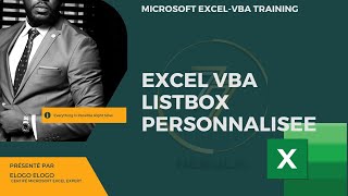 Excel VBA Listbox personnalisée [upl. by Joelynn245]