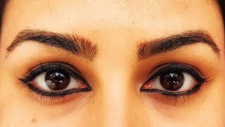 How to Apply EYELINER  ചെറിയ കണ്ണിനെ വലുതാക്കി എഴുതാം  Lakme Liquid Eyeliner  Keerthis Katalog [upl. by Fiertz401]