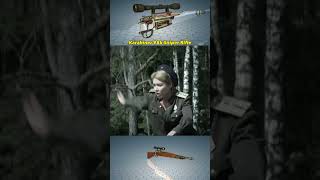 quotUSSR female soldier VS Nazi Sniperquot  WWII Guns ww2 war shorts viral film movie [upl. by Adnaloy]