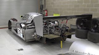 The Legendary Mercedes Sauber C911 Group C Car Engine Sound  50L Mercedes M119 Twin Turbo V8 [upl. by Rentsch]