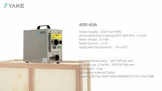 ADS 65A UltraCompact Desiccant Industrial Dehumidifier  For Tight Spaces by Yakeclimate [upl. by Dorin]