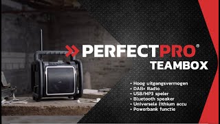 PerfectPro Teambox bouwradio De meest complete bouwbox op de markt [upl. by Landes]