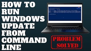 How To Run Windows Update From Command Line [upl. by Aisa]