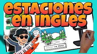 ☀ Las ESTACIONES en INGLÉS con CANCIÓN 🎶 para NIÑOS [upl. by Elyc]