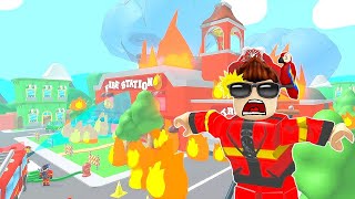 ESCAPE the FIRE STATION OBBY Roblox [upl. by Leda]