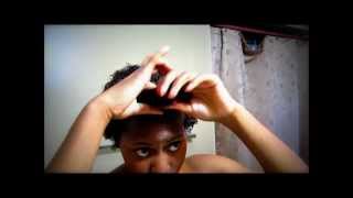 texturizer part 2 Styling  Wash and Go [upl. by Lapham]