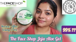 The Face Shop Jeju Aloe Gel review  The Face Shop  The Face Shop Aloevera Gel  Aloevera for face [upl. by Baxy]