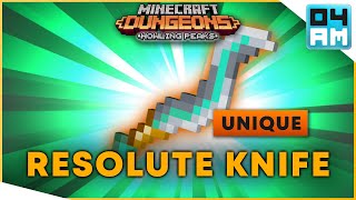 RESOLUTE TEMPEST KNIFE Full Guide amp Where To Get It in Minecraft Dungeons Howling Peaks DLC [upl. by Quincey]