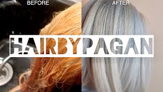 GET RID OF ORANGE HAIR AT HOME FOR CHEAP [upl. by Cleveland]