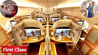 Emirates A380 First Class  Dubai to Singapore Flight  4K Full Review [upl. by Dunton511]