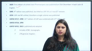 Introduction To Pharmacopoeias Part2 United State Pharmacopoeia And Extra Pharmacopoeia [upl. by Anrim]