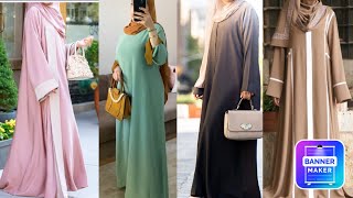 Simple Dubai Abaya Styles  Latest Turkish Abaya Collection  UK Abaya Designs  trending abaya [upl. by Lorre910]