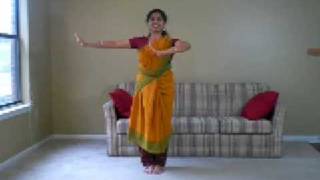 Sarikal Adavu in Bharatanatyam part 1 [upl. by Iover874]