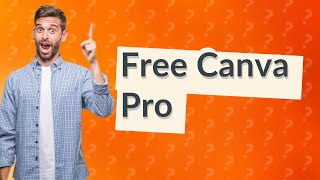 How to get Canva Pro free [upl. by Rinee]