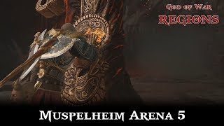 God of War 2018  Muspelheim Arena 5 Challenges [upl. by Retlaw]